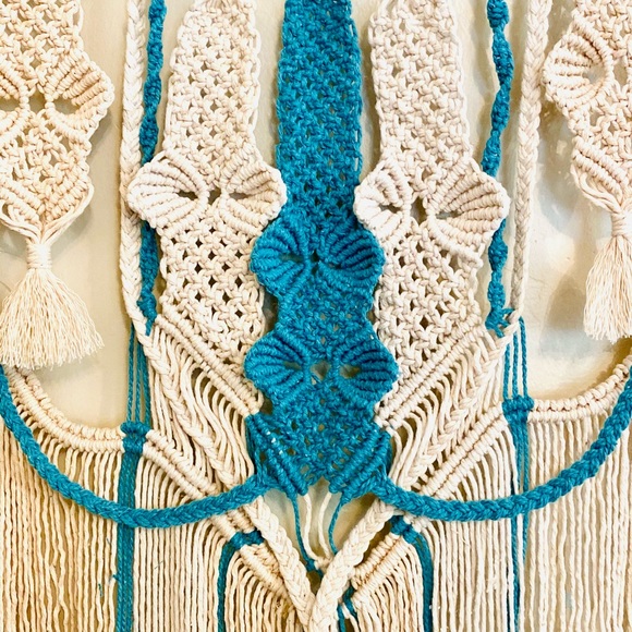 Made by Native S. American Dream catcher macrame hanger wall art attract +energy - Picture 3 of 13